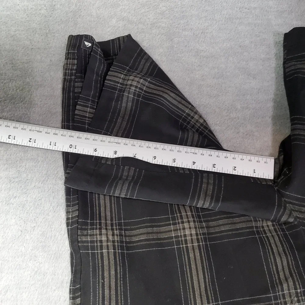 Quiksilver Men Shorts 36 Black Plaid‎ Chino Outdoor Golf Skater Pockets
